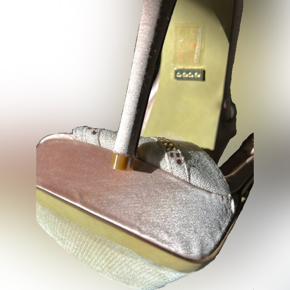 BEBE Stiletto Champagne Pumps - Picture 8 of 10